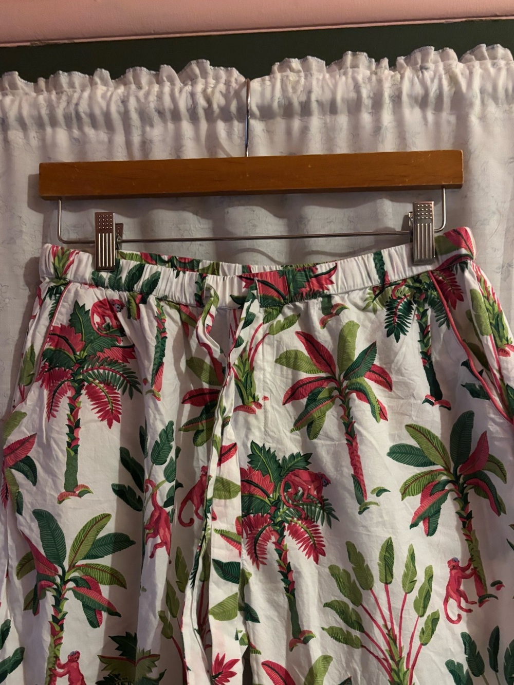 Printfresh White Shirt with Green and Pink Tropical Print - Picture 9 of 14